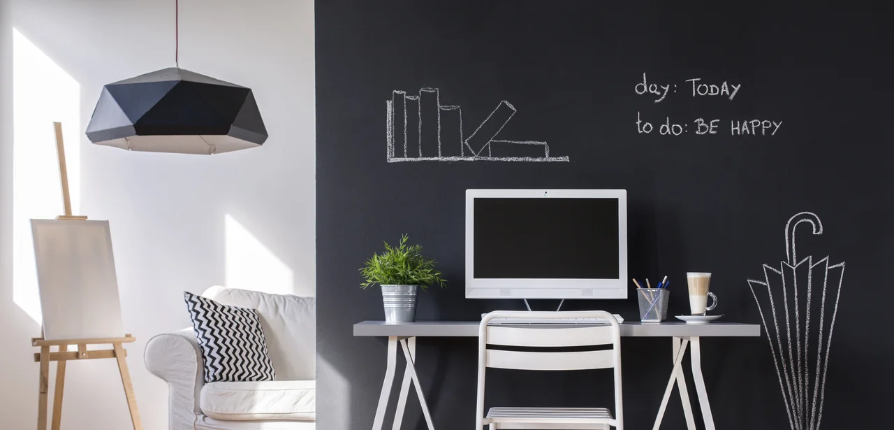 Spezialtapete - Minimalist work area at home - Stock-Fotografie